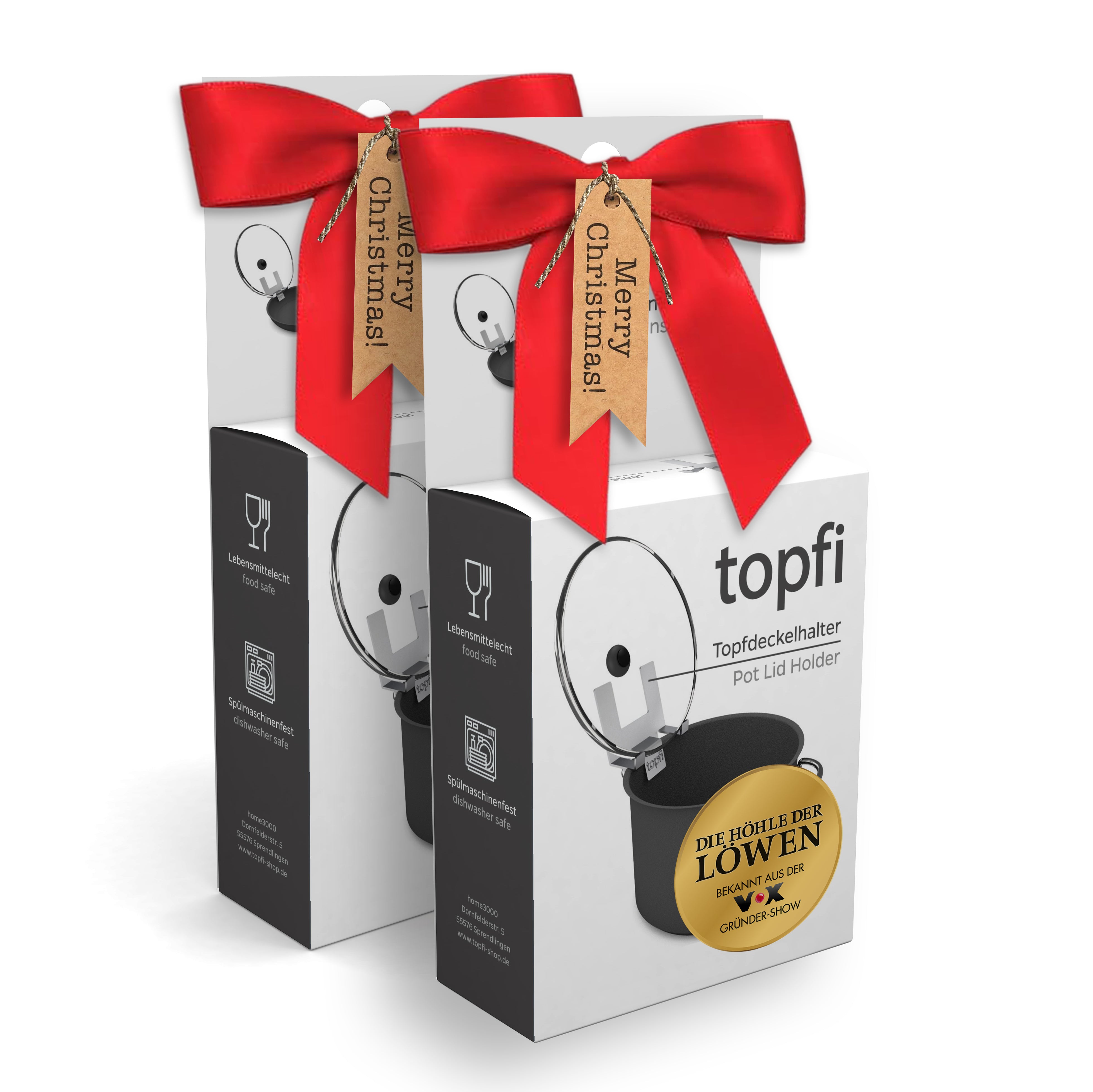 2 x topfi® X-Mas EU Edition – Premium Qualität, bekannt aus „Die Höhle der Löwen“