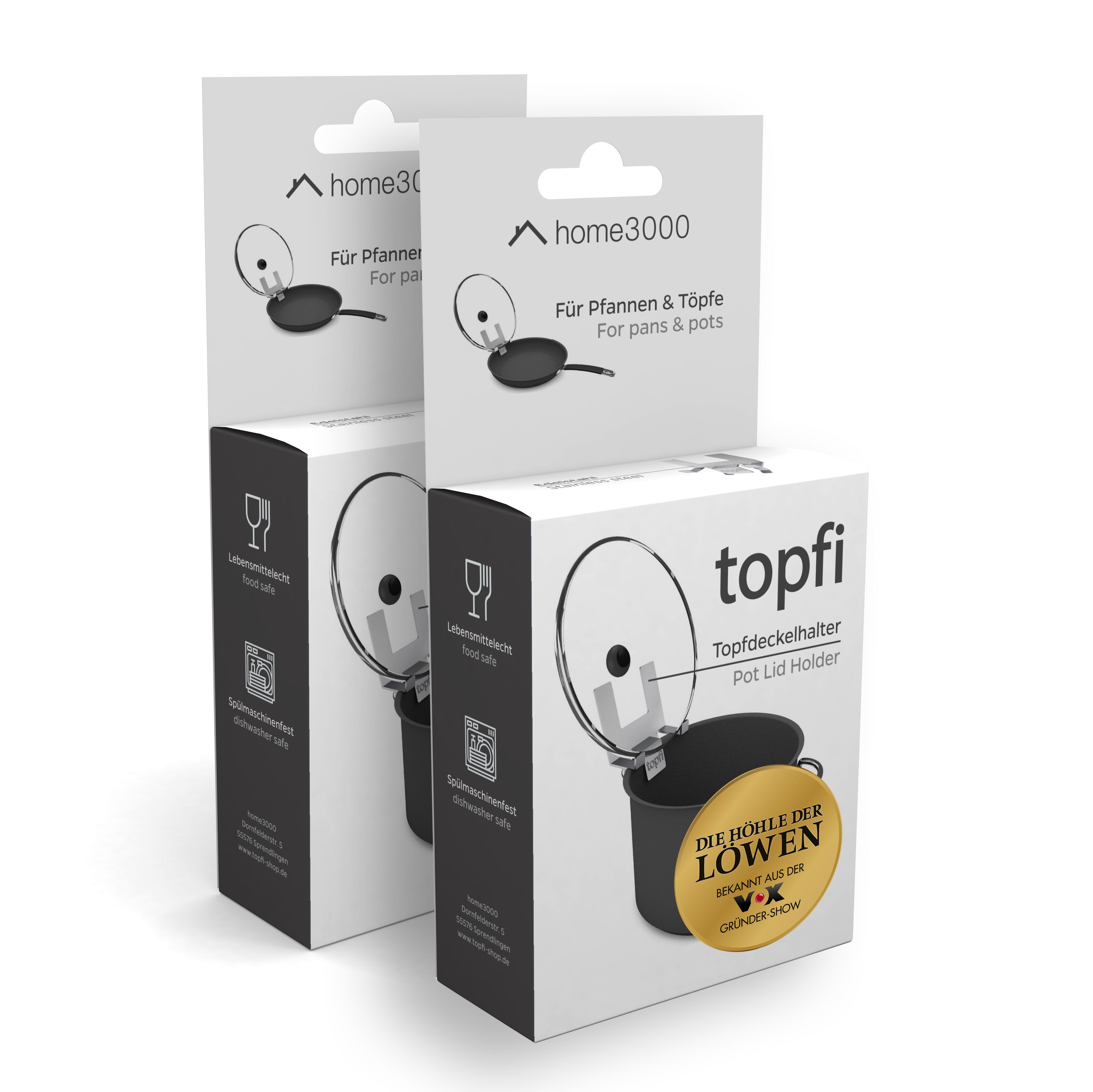 2 x topfi® EU Edition – Premium Qualität, bekannt aus „Die Höhle der Löwen“