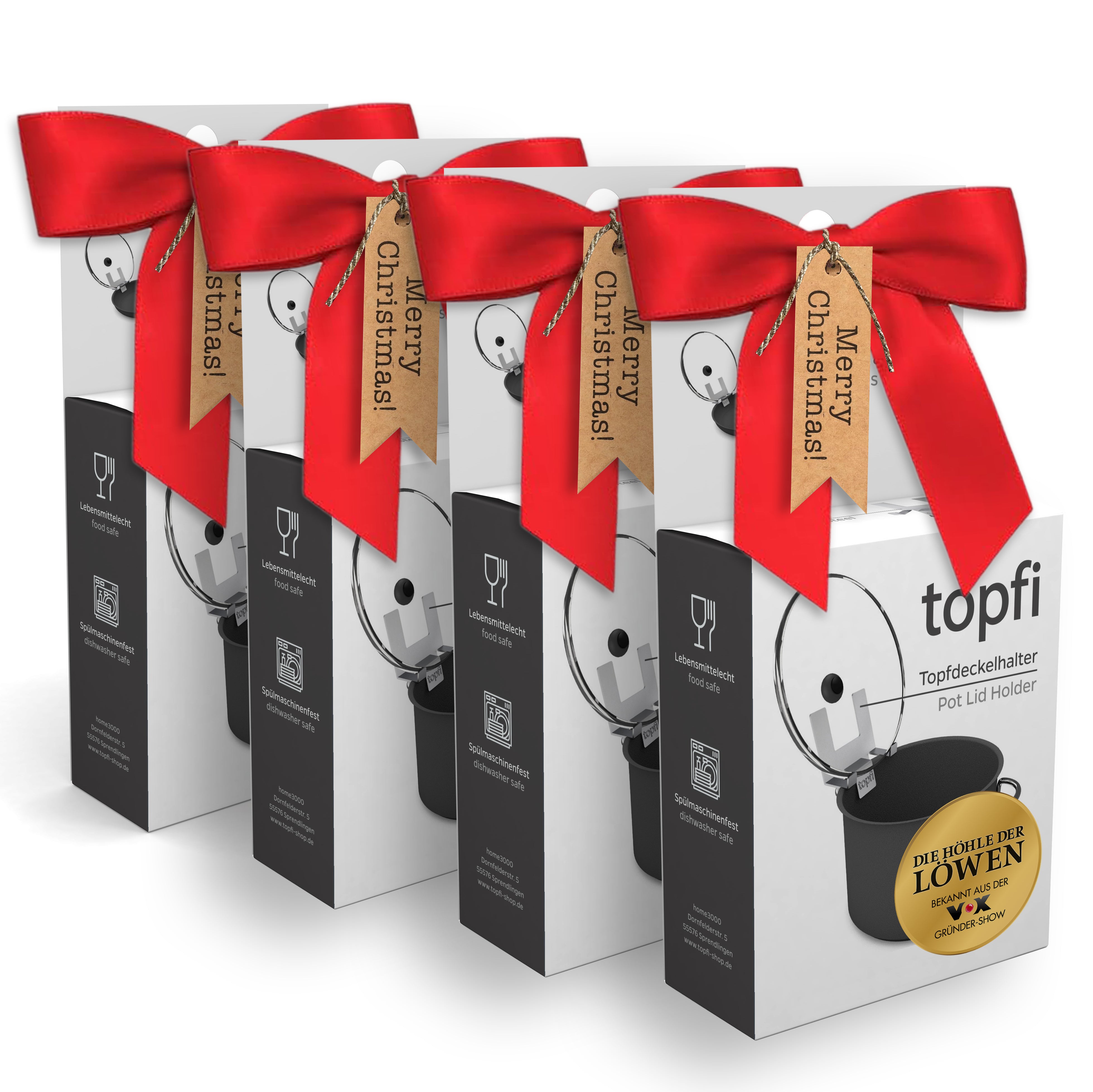 4 x topfi® EU Edition – Premium Qualität, bekannt aus „Die Höhle der Löwen“