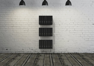 Folder shelf Office shelf made of metal in black or white