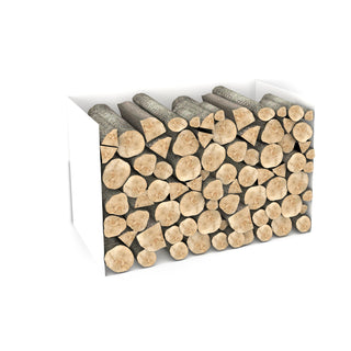 Firewood rack Design rack made of metal in white or black